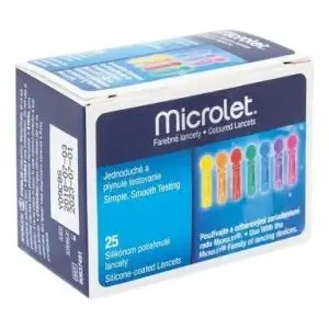 MICROLET LANCET MULTICOLOURED 200