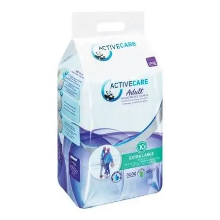 ACTIVE CARE ADULT DIAPERS XL 10