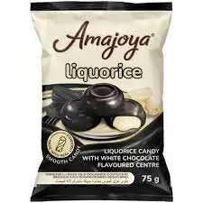AMAJOYA FLAV CANDY 75G LIQUORICE WHITE