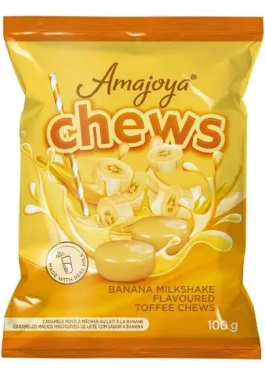 AMAJOYA TOFEE CHEWS 100G BANANA