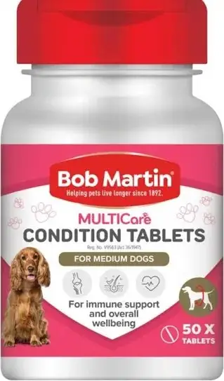 BOB MARTIN CONDITIONING TABS 50 DOG MED