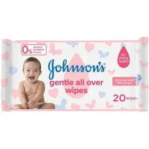 JOHNSON'S BABY WIPES GENTLE 20