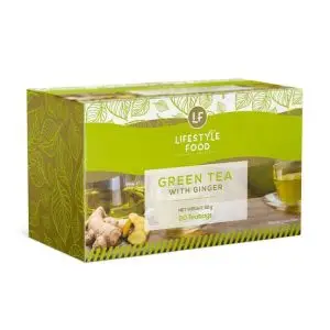 LIFESTYLE FOODS GREEN TEA & GINGER 20