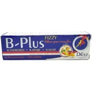 B PLUS FIZZY MANGO ORANGE EFF TABS 10