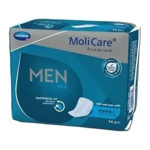 MOLICARE PREM MEN PAD 4 DROP 14