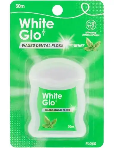 WHITE GLO FLOSS MINT 50M