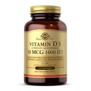 SOLGAR VIT D3 400IU CAPS 100