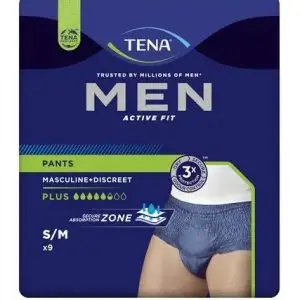 TENA MEN PANTS PLUS MED 9