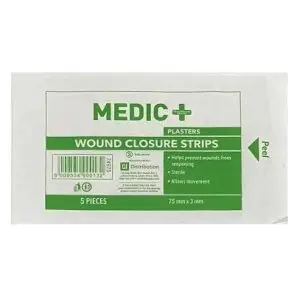 MEDIC WOUND CLOSURE STRIPS 75MMX3MM