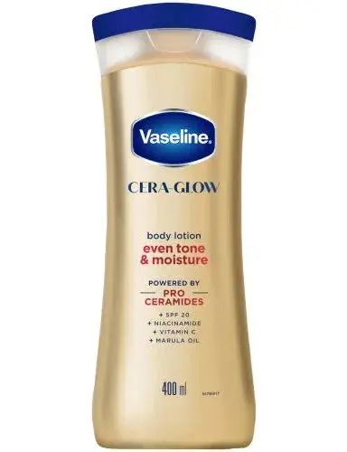 VASELINE CERA-GLOW 400ML BODY LOTION EVEN TONE