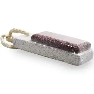 BATHMATE PUMICE STONE+ROPE 100X40MM PINK