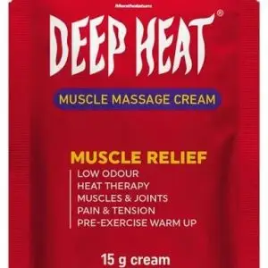 DEEP HEAT MUSCLE MASSAGE CREAM 15G
