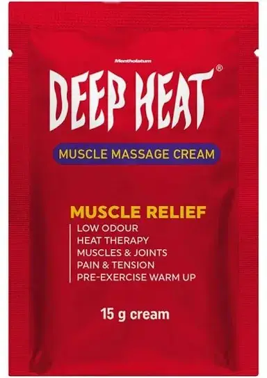 DEEP HEAT MUSCLE MASSAGE CREAM 15G