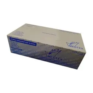 GLOVE EXAM NITRILE P/F LRG 100 MEDTEX