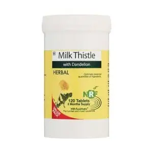 NRF MILK THISTLE WITH DANDELION TABS 120