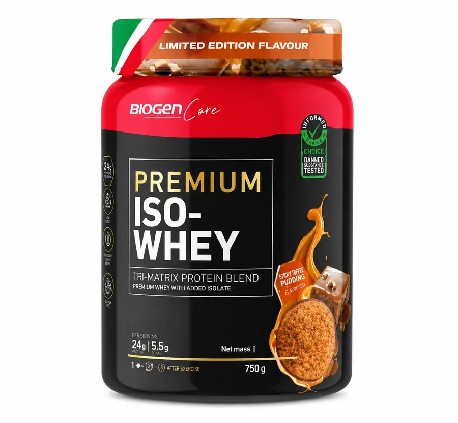 BIOGEN 100% ISO WHEY 750G TOFFEE PUDDING