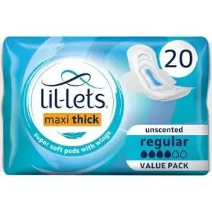 LIL-LETS MAXI REGULAR 20 UNSCENTED