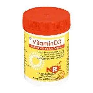 NRF VITAMIN D3 & K2 CAPS 30