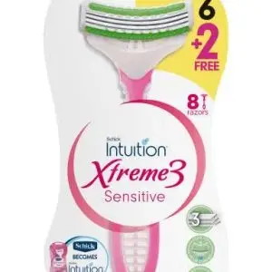 SCHICK RAZOR DISP XTREME 3 WOMEN SENS 6+2FREE