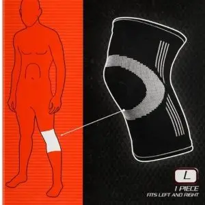 SPORTMATE PREMIUM ELASTIC KNEE LRG