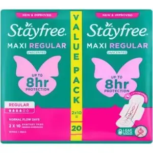 STAYFREE MAXI THICK 20 WINGS SCENTED