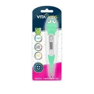 VITAKIDS DIGITAL THERMOMETER GREEN FROG