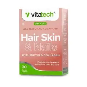 VITATECH HAIR SKIN & NAILS TABS 30