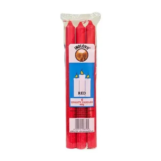 INDLOVU CANDLE RED 450G