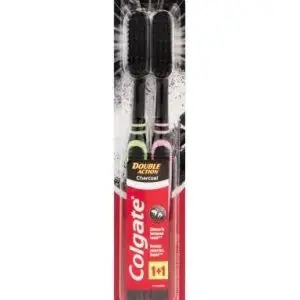 COLGATE TBRUSH DOUBLE ACTION 2 CHARCOAL