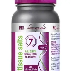BIO HOMEOPATHIC T/S KALI SULP 7 TABS 200