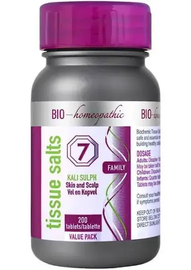 BIO HOMEOPATHIC T/S KALI SULP 7 TABS 200