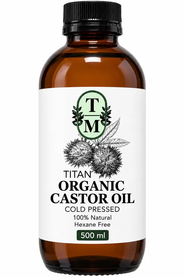 CASTOR OIL ORGANIC 500ML TITAN