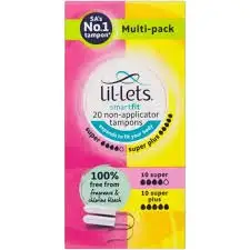 LILLETS 20 SUPER & SUPER PLUS TAMPONS
