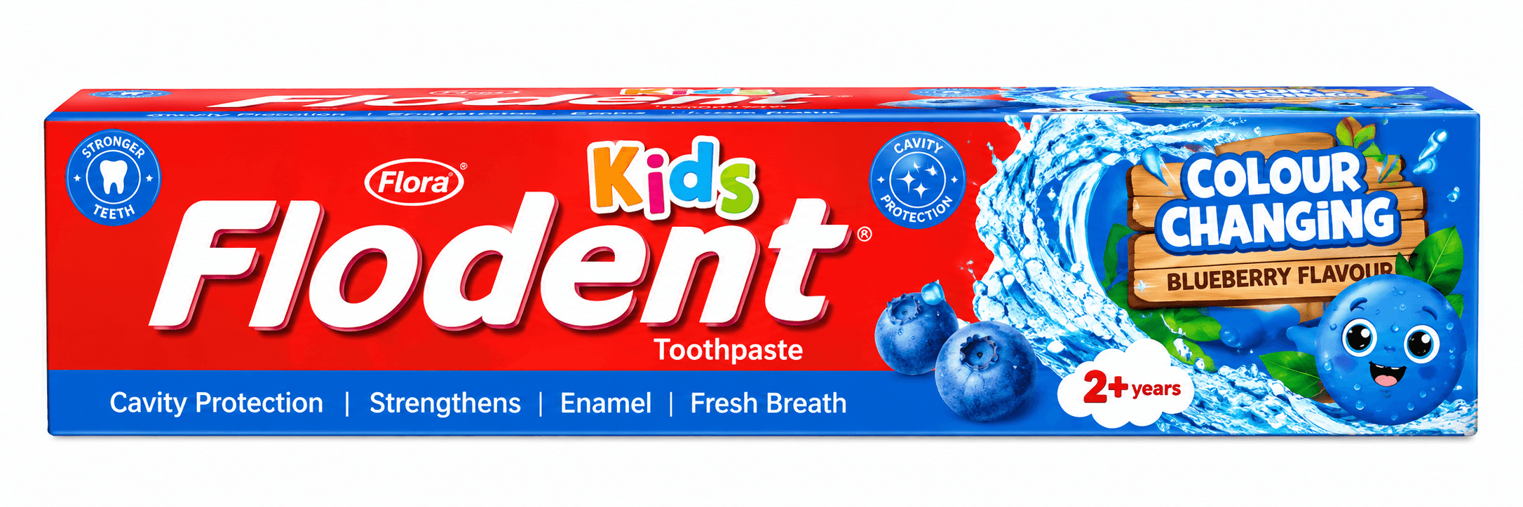 FLODENT T/PASTE KIDS 50G WHITE TO BLUE