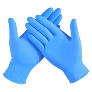 GLOVES EXAM NITRILE POWDER FREE LARGE 100 TRIDENT