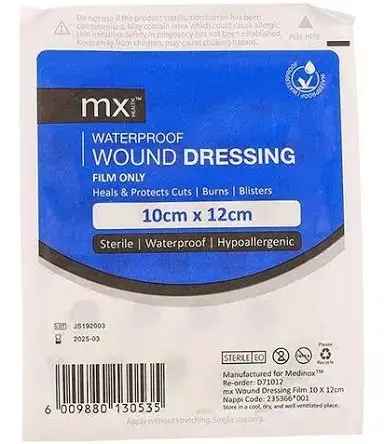 MX WOUND DRESS FILM 10X12CM 1