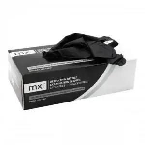 MX GLOVES NITR P/F BLACK SML